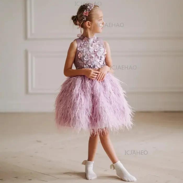 Nouvelle Robe de Cérémonie Élégante Sans Manches pour Enfants, Tenue de Fête d'Anniversaire, Robe de