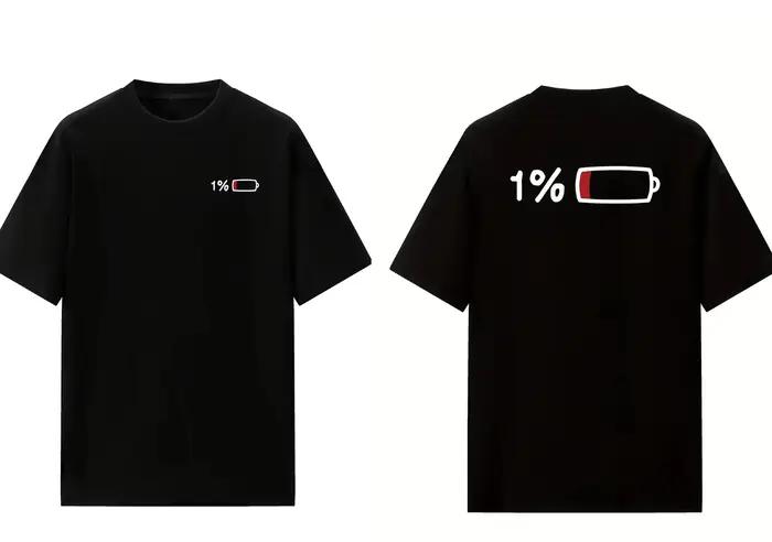 2025 été hommes et femmes été décontracté élégant ample Long T-shirt avec 1% batterie imprimé graphi