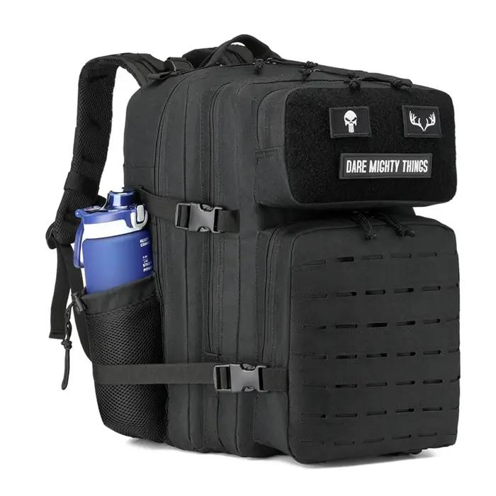45L sac à dos extérieur pour hommes sac à dos Molle sac à dos de randonnée avec support de bouteille