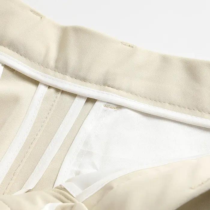 Pantalon d'été pour hommes, fin, droit, extensible, décontracté, sans Trace, sans repassage, tissu s
