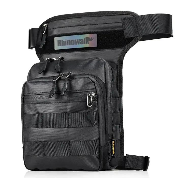 Rhinowalk moto goutte jambe sac cuisse ceinture taille sac multifonction moto tactique voyage cellul