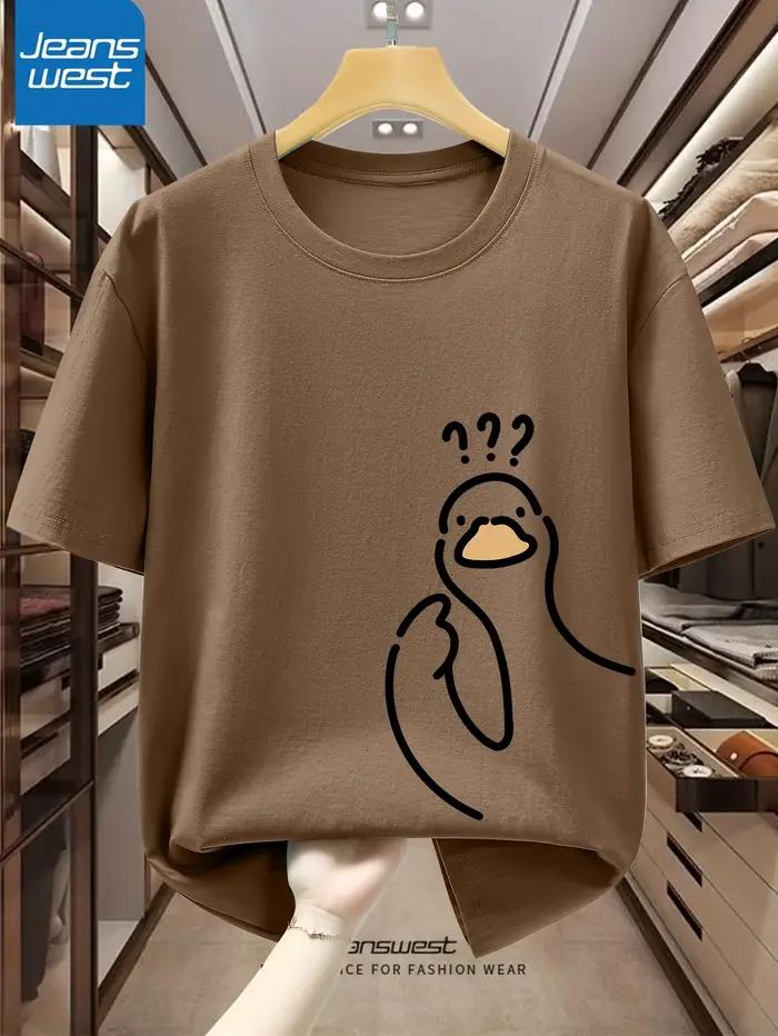 T-shirt à manches courtes et col rond pour hommes, 100% pur coton, à la mode, décontracté, ample, sp