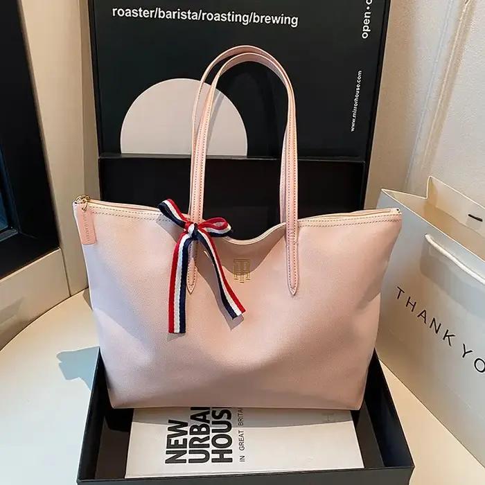 Sac à langer élégant pour femmes : grand sac fourre-tout en cuir simple, sac messager vintage tendan