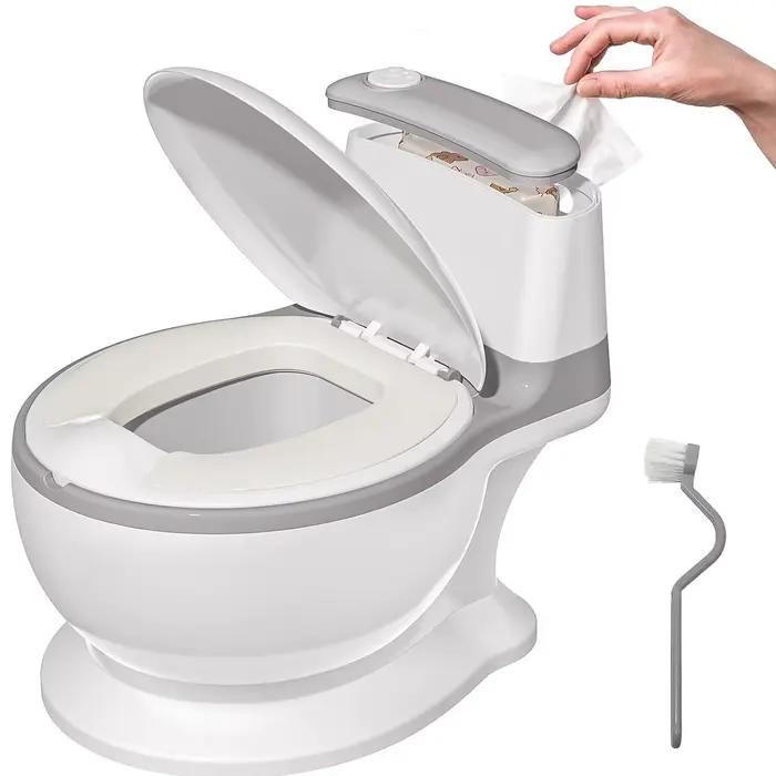 Pot pour bébé avec bac amovible son de chasse toilettes apprentissage propreté enfants 1 4 ans élégant pour la maison cadeau naissance anniversaire famille sortie