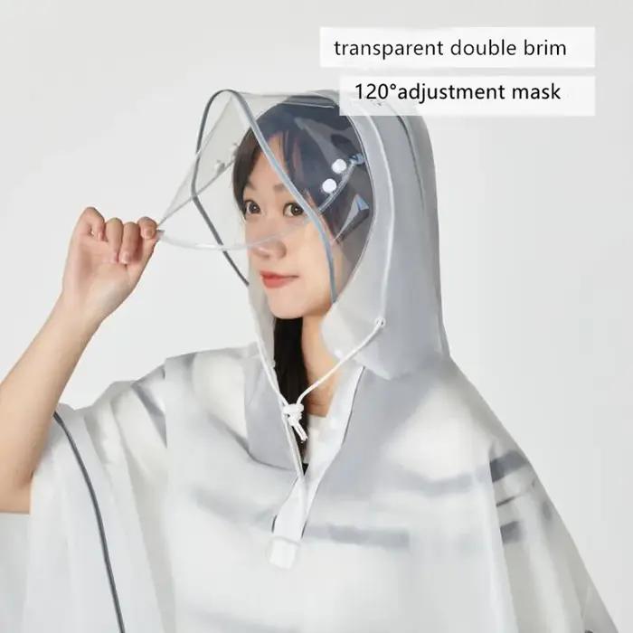 Poncho de pluie imperméable pour vélo et femme et homme, léger et réutilisable, Capes de pluie à cap