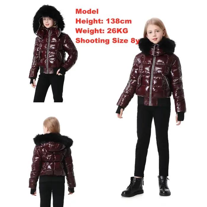 I-2025-Manteau d'Hiver pour Enfant Fille et Garçon, en Tissu Brcorporelle Imperméable, avec Rempliss