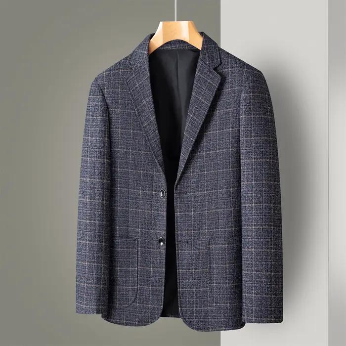 Costume rayé costume à carreaux pour hommes veste pour hommes costume d'affaires décontracté pour ho