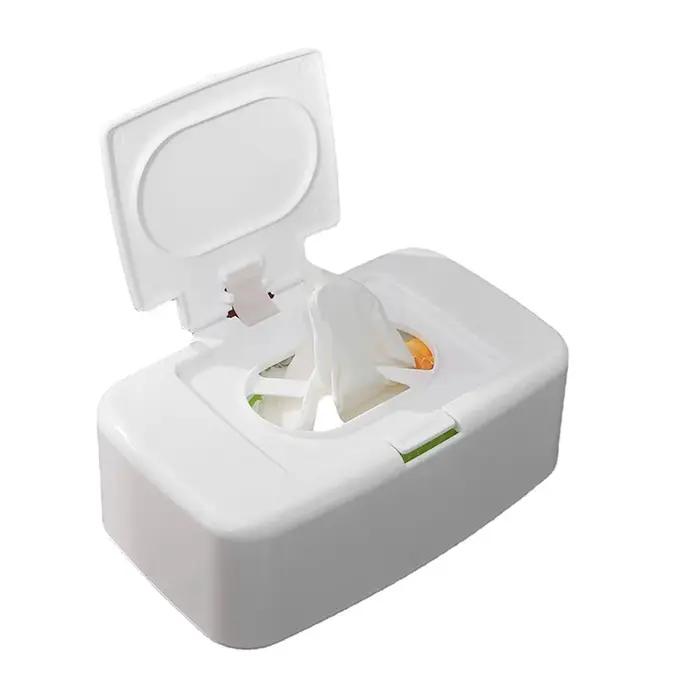 Boîte de mouchoirs humides, distributeur de lingettes portables, boîte de rangement de serviettes, c