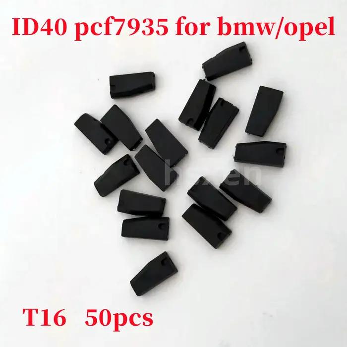 Puce de transpondeur automatique ID40 PCF7935 id44 T16, 10 à 50 pièces/lot, pour BMW /Vauxhall /Opel