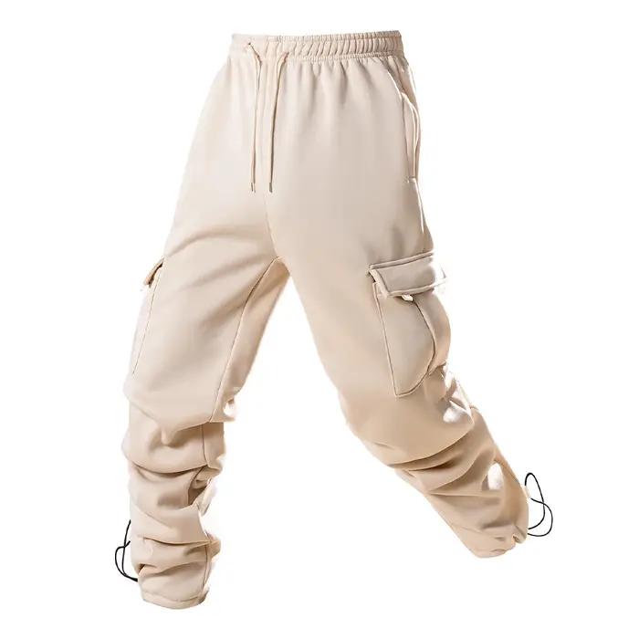 Viser de jogging multi-poches pour hommes, pantalons de survêtement longs, pantalons de fitness, pro
