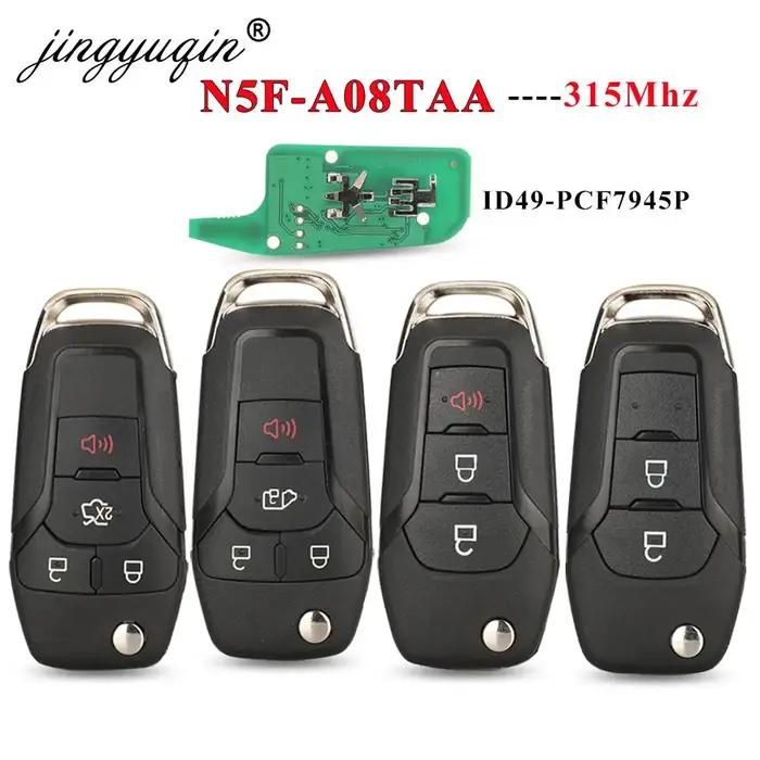 Jingyuqin clé à distance intelligente 315MHz pour Ford Fusion 2013-2016 N5F-A08TAA ID49 porte-clé sa