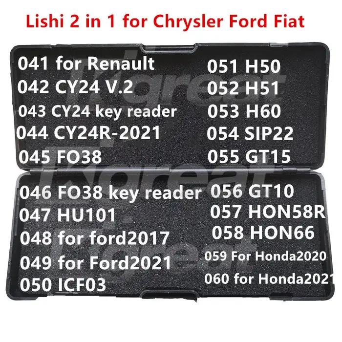 021-040 Lishi 2 en 1 2 en 1 HU46 YM28 HU100 HU43 B111 GM37 GM39 GM45 VA2T HU83 NE72 SX9 NE78 VA6 VAC