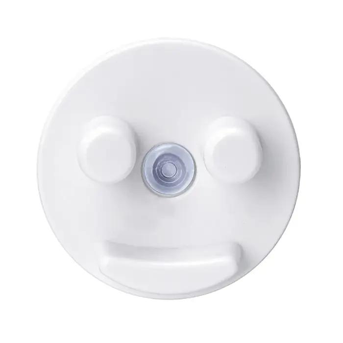 Porte-éponge avec ventouse pour évier de cuisine, visage souriant