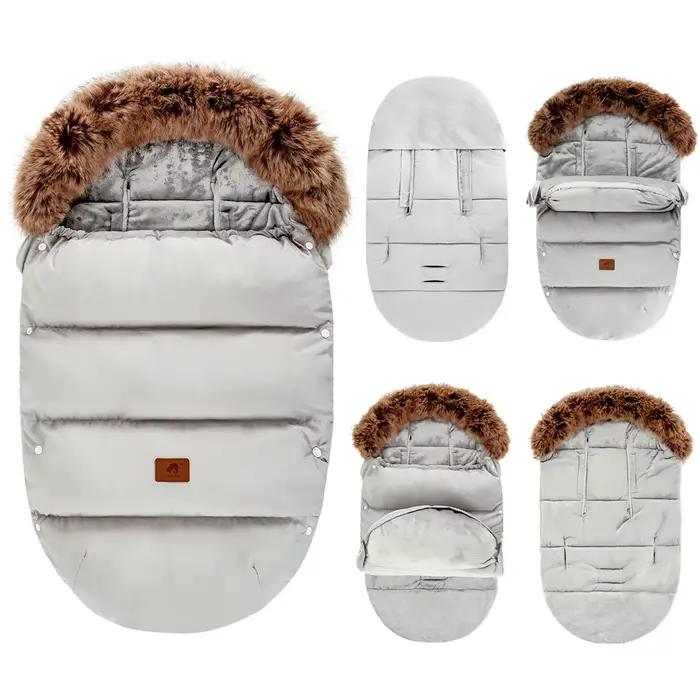 Poussette chancelière coupe-vent pour bébé de 0 à 24 mois, sac enveloppe chaud, décharge, accessoire
