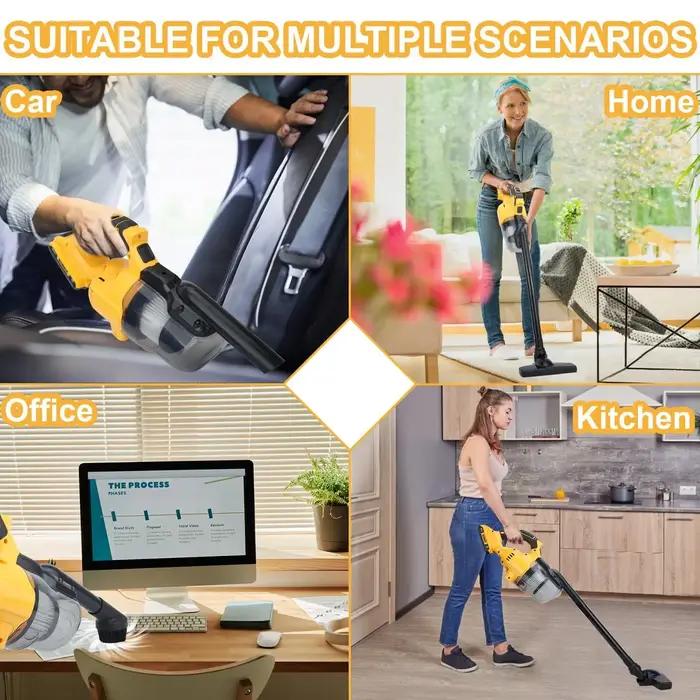 DeWalt-Aspirateur sans fil pour la construction industrielle et la maison sèche, outils électriques