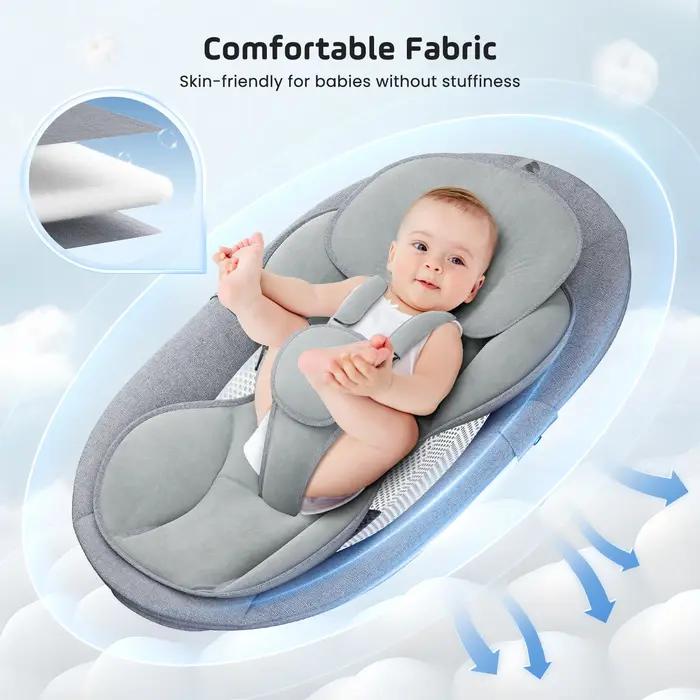 Chaise vide-bébé Bluetooth, agitateur électrique pour bébé, lave-vaisselle à 5 points, avec 5 vitess