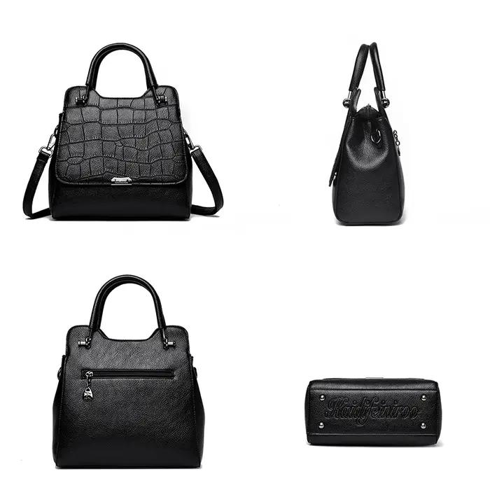 Femmes Vintage seau sac à bandoulière en cuir PU grande capacité sac à main sac à main dames mode sa