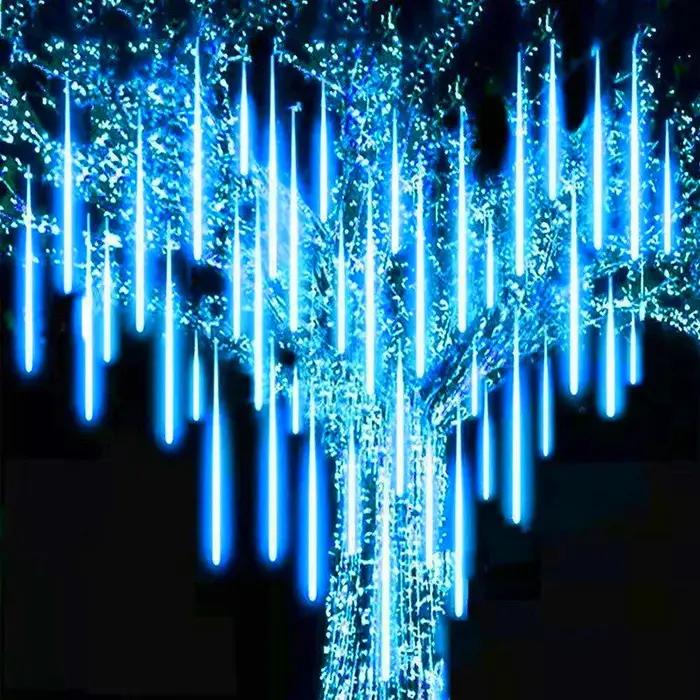 Lumière Led solaire extérieure pluie de météores lumières étanche décor de jardin guirlande de rue e