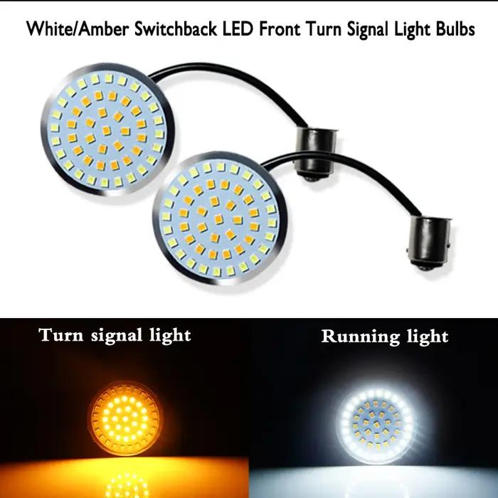 IJDM-Ampoules de clignotants LED complètes, blanc/ambre 1157, pour Davidson Touring Electra de foeta