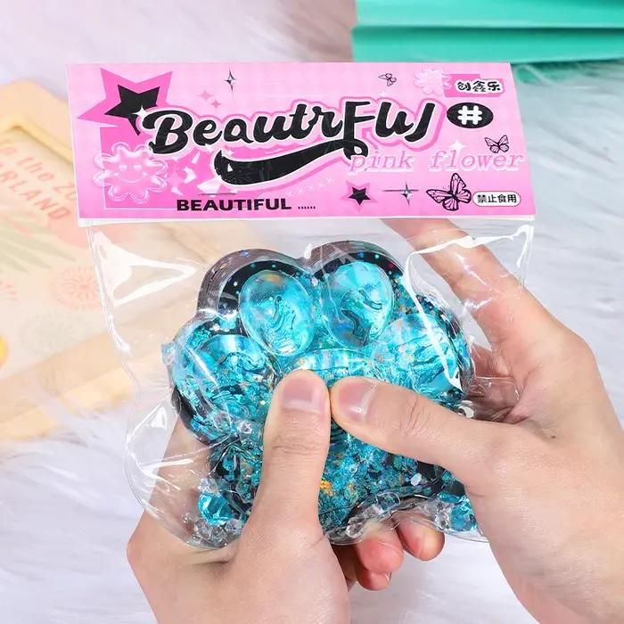 Taba Squishy chat patte presser jouets Kawaii collant Squishies Fidget jouets pour fête d'anniversai