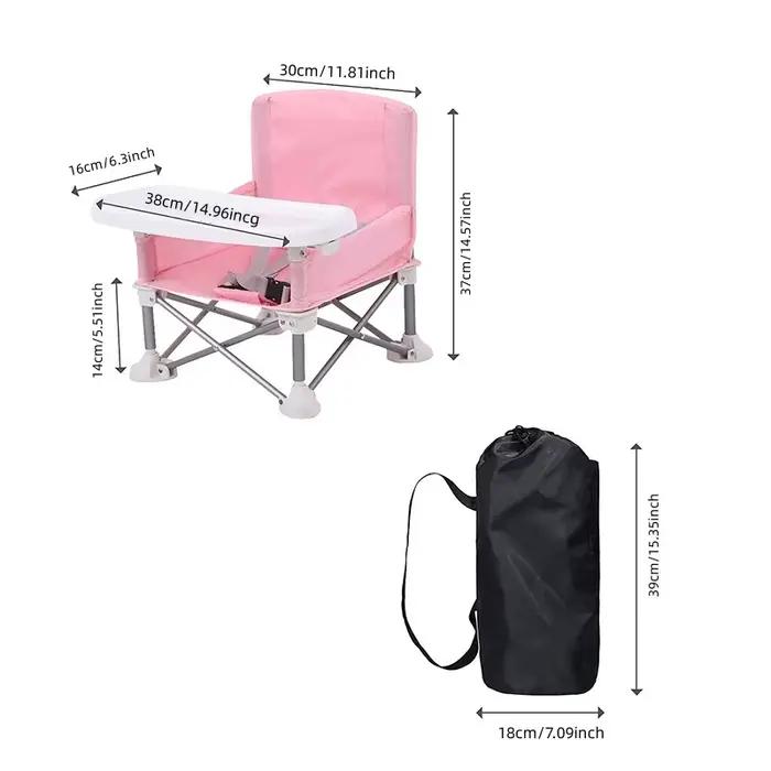 Chaise d'appoint portable ergonomique pour bébé confortable pour repas de famille et sorties en extérieur