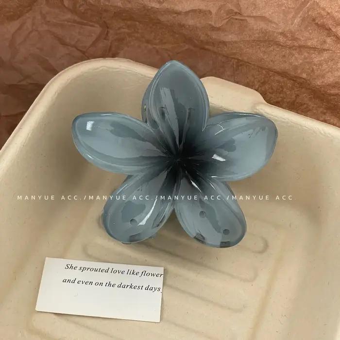 Pinces à cheveux hawaïennes dégradées, griffes à fleurs, grande taille, mode, épingle à cheveux pour