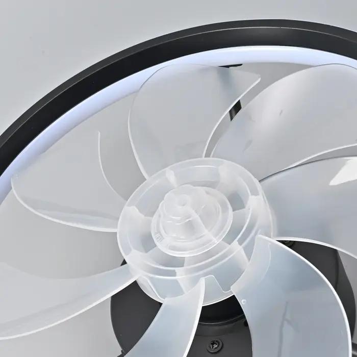 Ventilateur de plafond 55W avec lumière, ventilateur de plafond LED avec télécommande, ventilateur é
