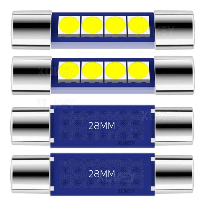 Ampoule LED DE3175 6000K, guirlande LED blanche brillante 28mm 29mm 4-SMD 3030-Chips pour lumières i
