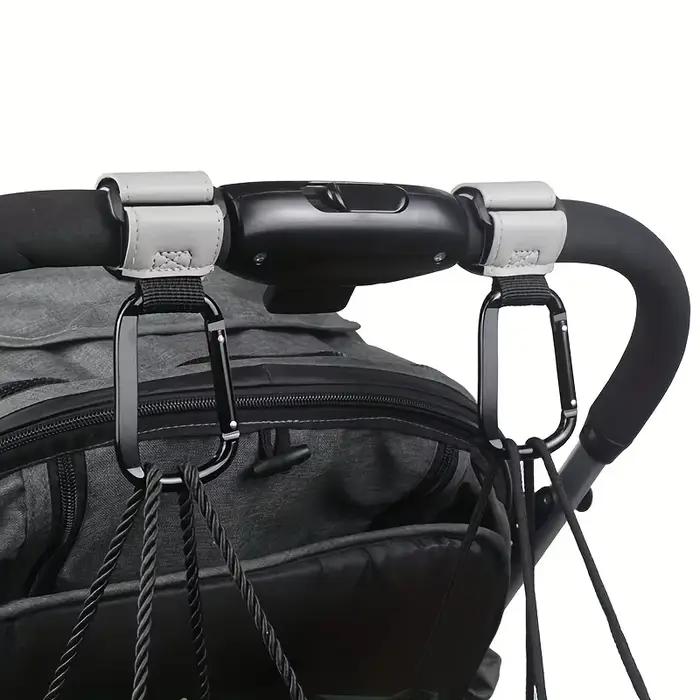 Crochets universels pour poussette, organisateur suspendu robuste pour sacs à couches, utilisations