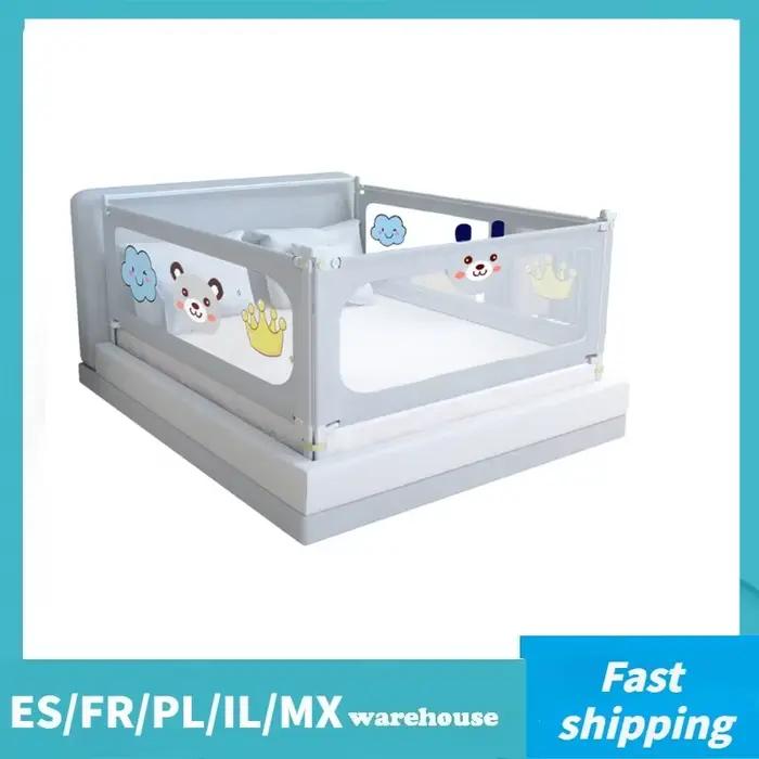 Barrière de lit anti-chute pour enfants clôture de sécurité pour chambre à coucher barrière de protection latérale pour bébés et tout-petits sécurité et élégance pour la chambre de votre enfant