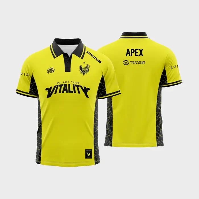 Équipe Vitalité Esports Club 2025 D'été Nouveau Uniforme CS2 Pro League Maillot D'entraînement ZywOo