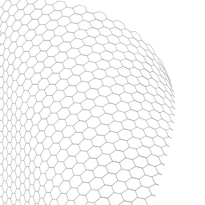 Maille hexagonale 25m, treillis métallique de clôture haute, treillis métallique de 25mm, revêtement