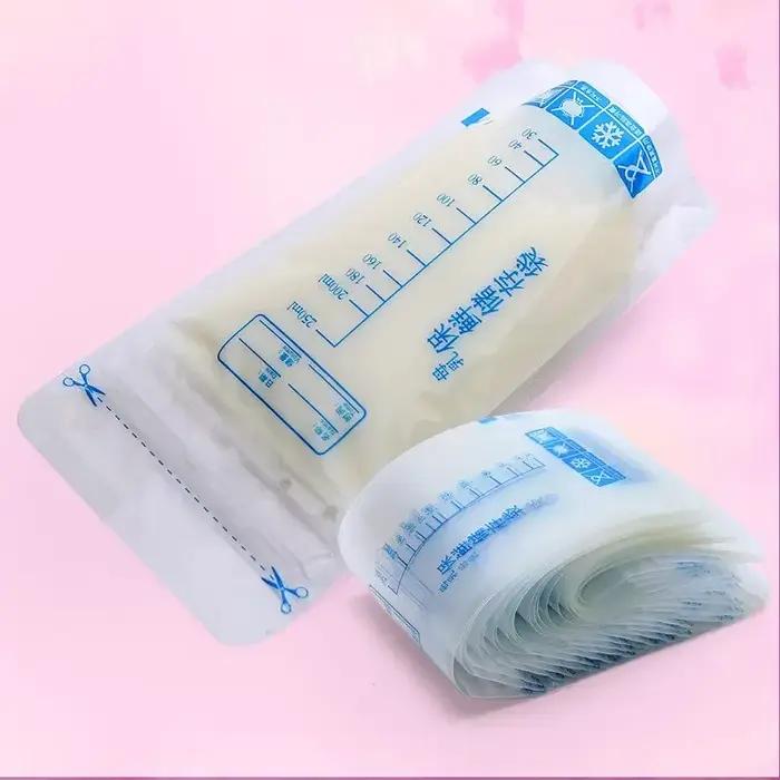 Sac de conservation du lait maternel avec 250ml, conteneurs de stockage des aliments pour bébés auto