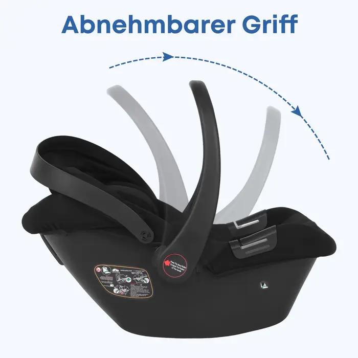 Siège auto pour bébé, nouveau-né de 0 à 12 mois, Max 12kg, auvent solaire rembourré, ceinture de séc