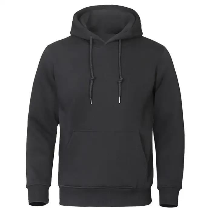 Automne hiver hommes polaire chaud hommes sweat décontracté couleur unie Streetwear pulls Sport écol