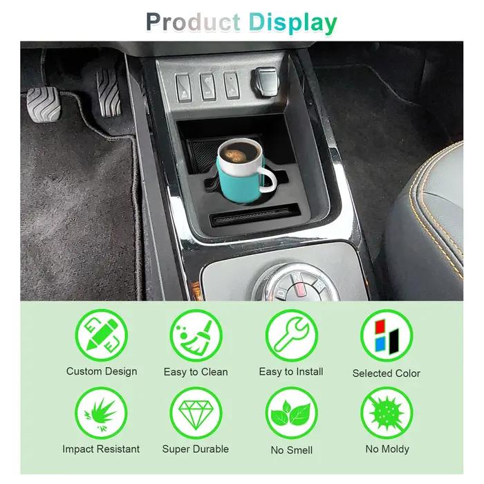 RUIYA pour Dacia Spring Electric EV 2022 2023 2024 Car Storage Central Control Container Auto Dacia