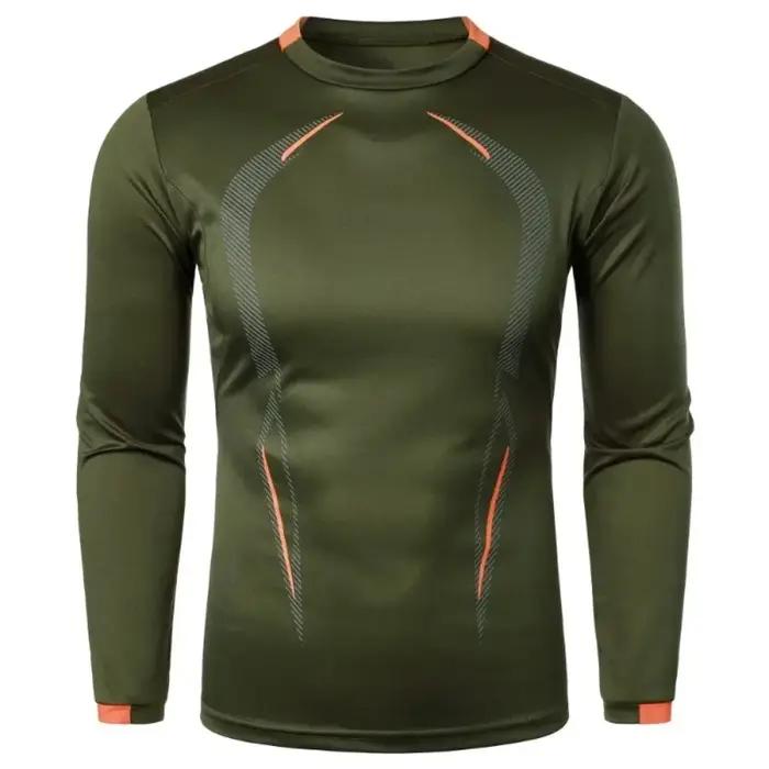 T-shirt à manches longues pour hommes, léger et respirant, à séchage rapide, Streetwear, surdimensio