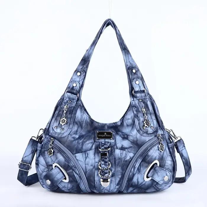 Sac à main polyvalent pour femme, sac à bandoulière noir tendance, sac à poignée supérieure, sacoche
