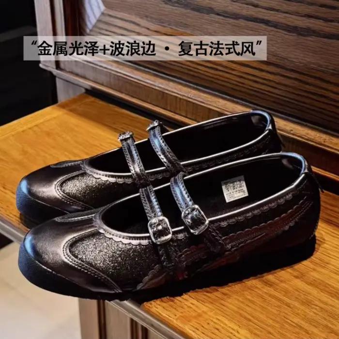 Chaussures Mary Jane pour femmes, ballerines à bout rond, baskets sportives, chaussures de marche dé