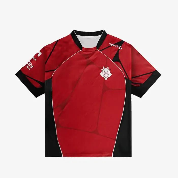 G2 Esports New Team Jersey T-shirt Prestige 2026 respirant rouge noir manches courtes unisex fans de