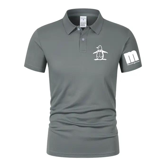 Nouveau T-shirt d'été 2026 pour homme à manches courtes, col brodé, léger, style streetwear décontra
