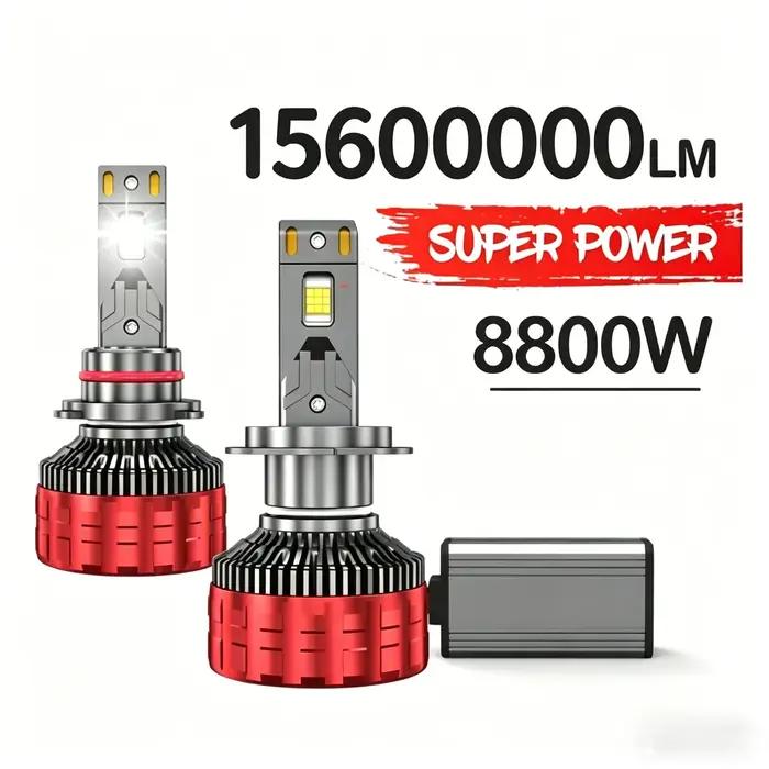 ACTVTCA 6800W H4 H7 LED Canbus H11 H1 H3 9005 HB3 9006 HB4 H8 H9 9012 9007 9008 H13 phares LED ampoule de phare de voitu