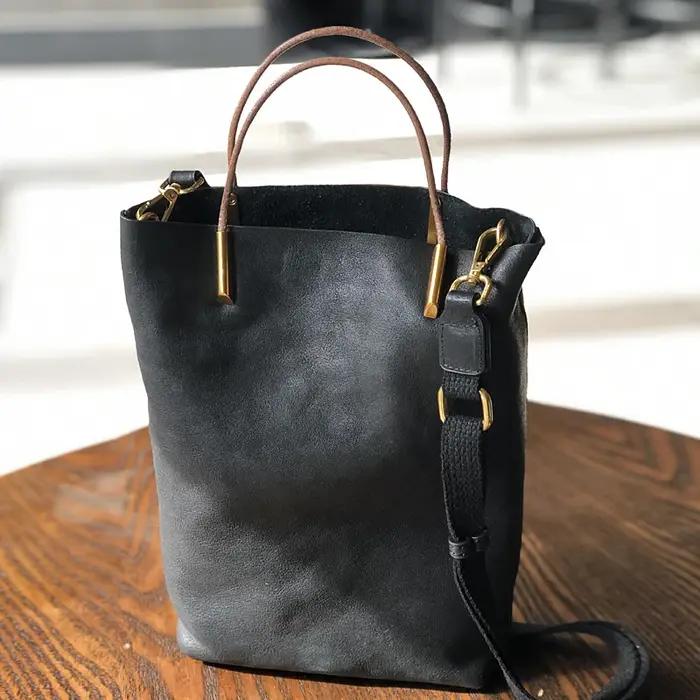 Sac à main Johnature en cuir véritable pour femme, nouveau modèle rétro 2026, en cuir de vachette so
