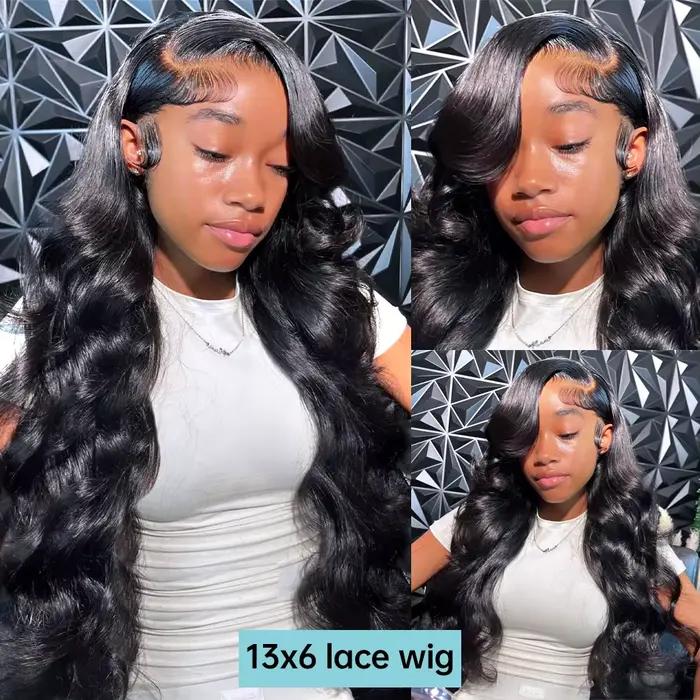 Perruque Lace Front Wig Body Wave Brésilienne Naturelle, Cheveux Humains, 13x4, 13x6, 4x4, 6x4, 5x5,
