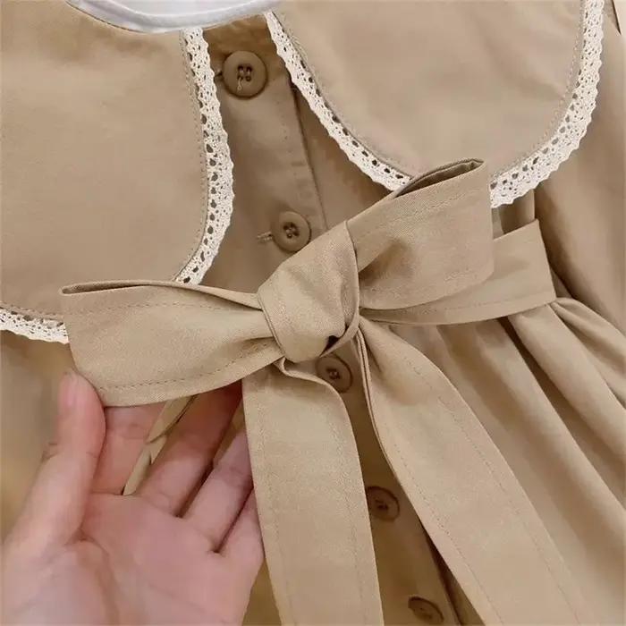 Manteaux Trench pour Filles, Manteaux Longs Coupe-Vent Mignons pour Bébés, Vestes Tendance Cintrées