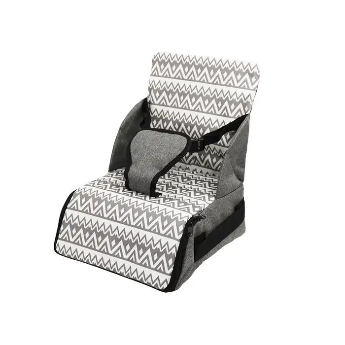 Chaise haute pour bébé, siège rehausseur portable pliable, coussin imprimé antidérapant, siège surél
