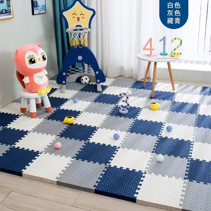 Tapis de jeu en mousse pour bébé, 12 pièces, tapis de Puzzle pour enfants, carreaux d'exercice imbri