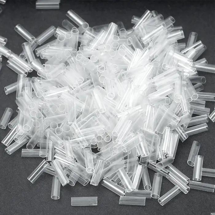 Tubes thermorétractables pour Extensions de cheveux, 500 pièces, sans adhésif, accessoires pour chev