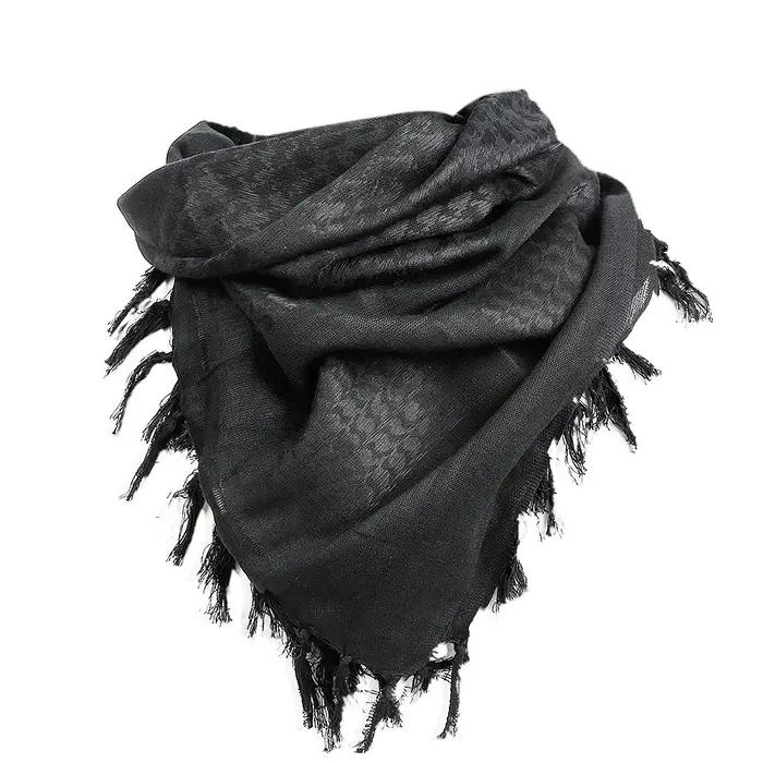 Écharpe tactique Shemagh Keffiyeh coton polyvalente pour camping randonnée protection solaire et style unique hommes femmes
