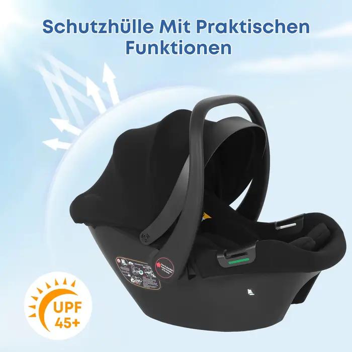 Siège auto pour bébé, nouveau-né de 0 à 12 mois, Max 12kg, auvent solaire rembourré, ceinture de séc